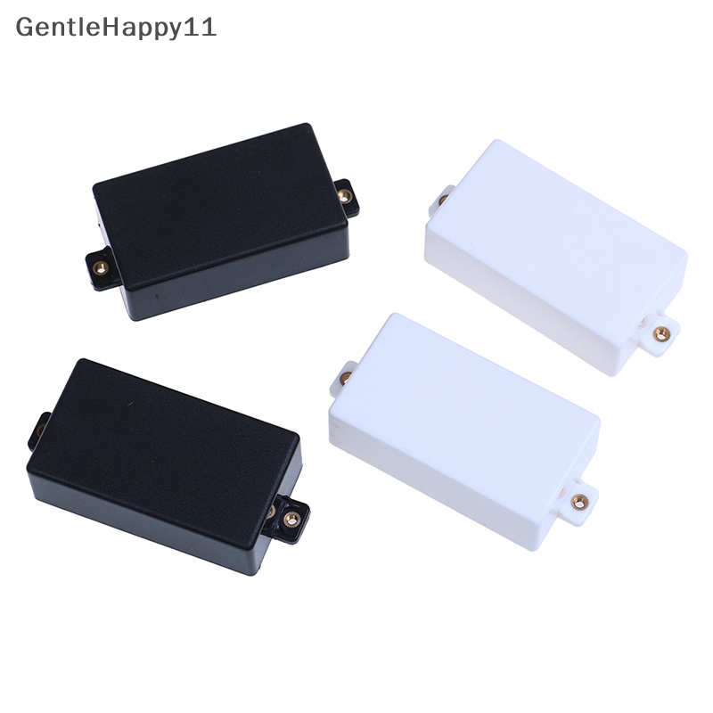 Gentlehappy 2Pcs cover pickup Koil Ganda Tertutup Plastik Untuk Gitar Elektrik Hitam/Putih id