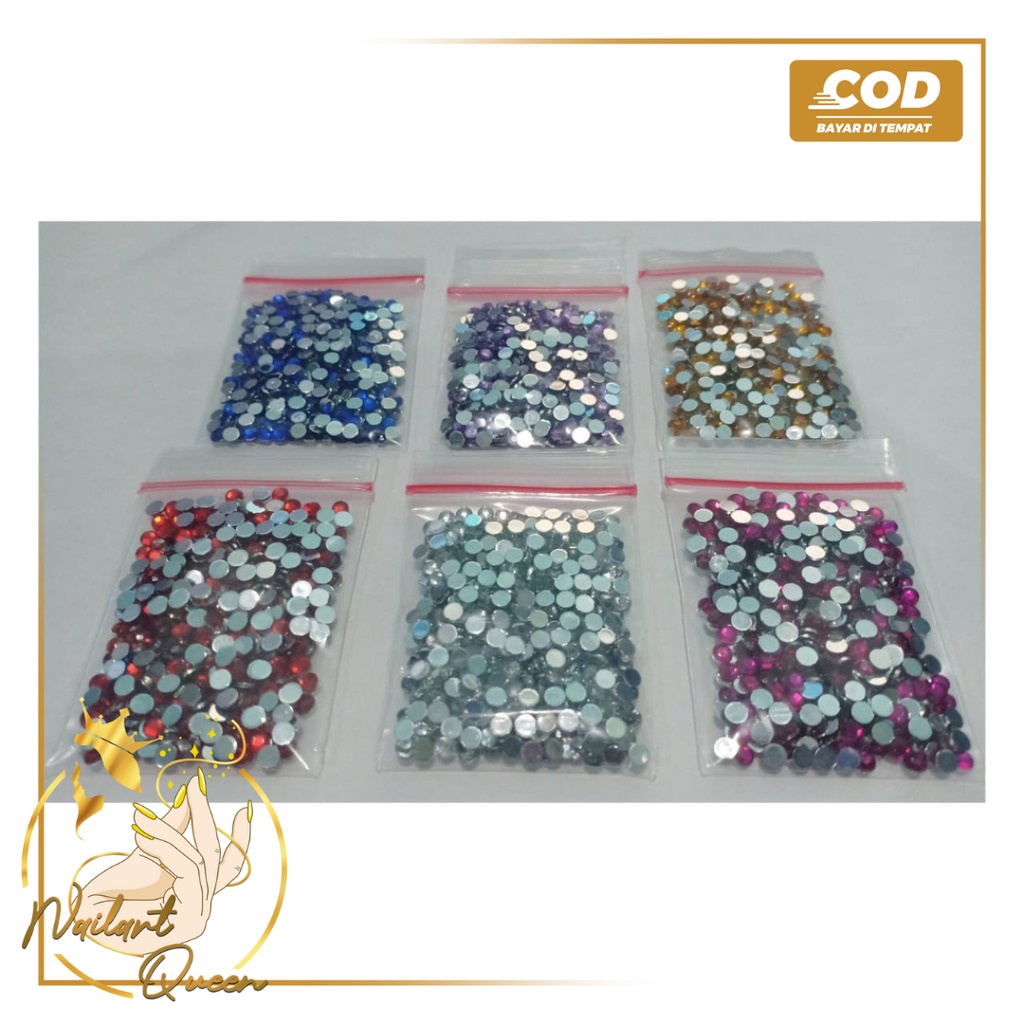 Rhinestone 3mm 300pcs-350pcs untuk henna art Nail Art DIY