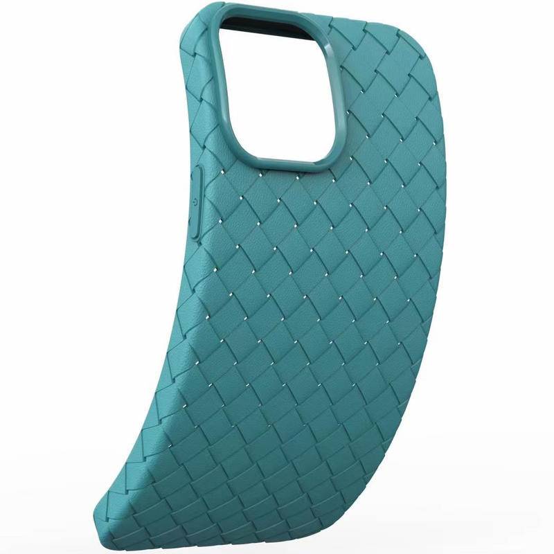 IPHONE Casing Ponsel Grid Mesh Bernapas Padat Untuk IPhone14 13 Pro Max14 Plus Menenun Kotak-Kotak Lembut Tpu Silikon Penutup Belakang Untuk IPhone14 iPhone13 series