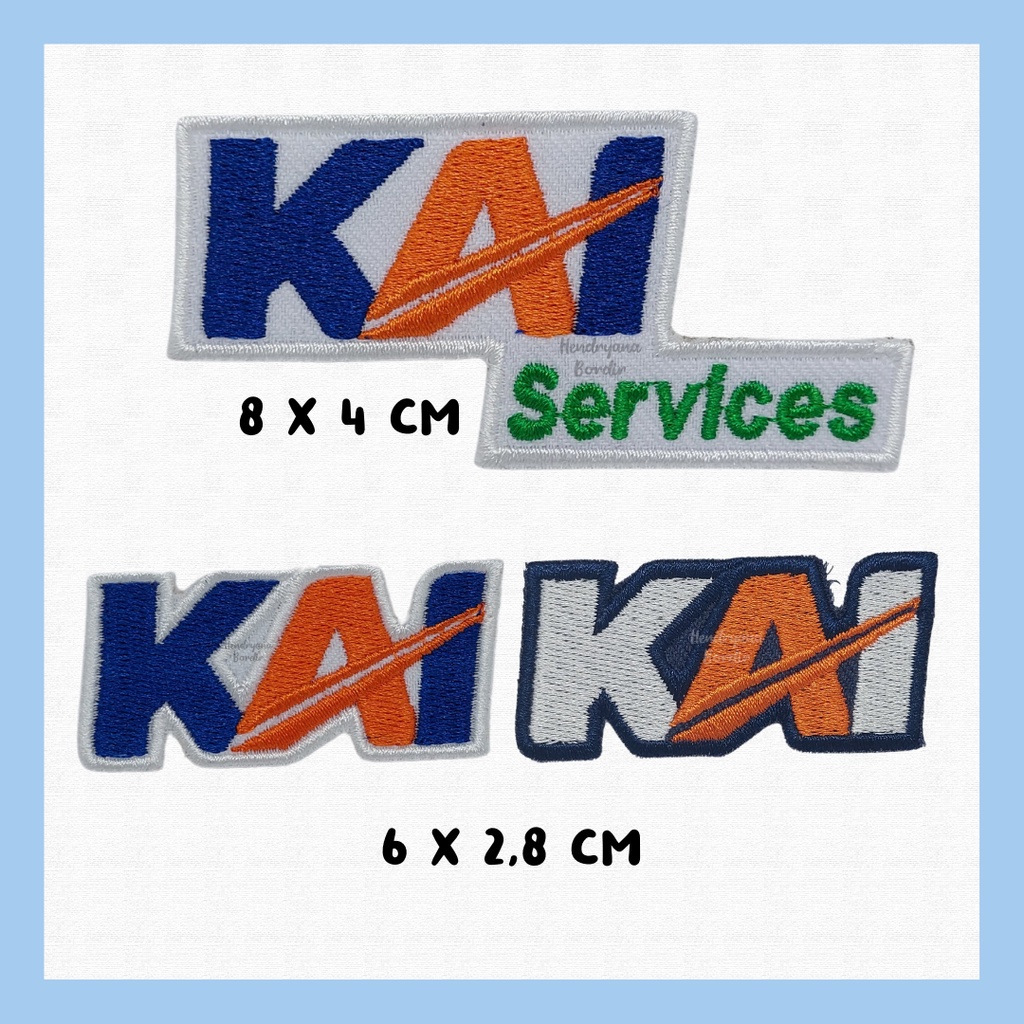 Bordir Bordir Logo KAI Kereta Api Indonesia Services — Patch Badge Bet Emblembisa pesan satuan