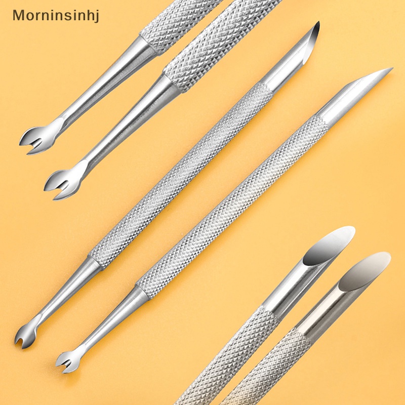 Mornin 1Pc Stainless Steel Nail Art Cuticle Pusher Trimmer Pedicure Manicure Tools id