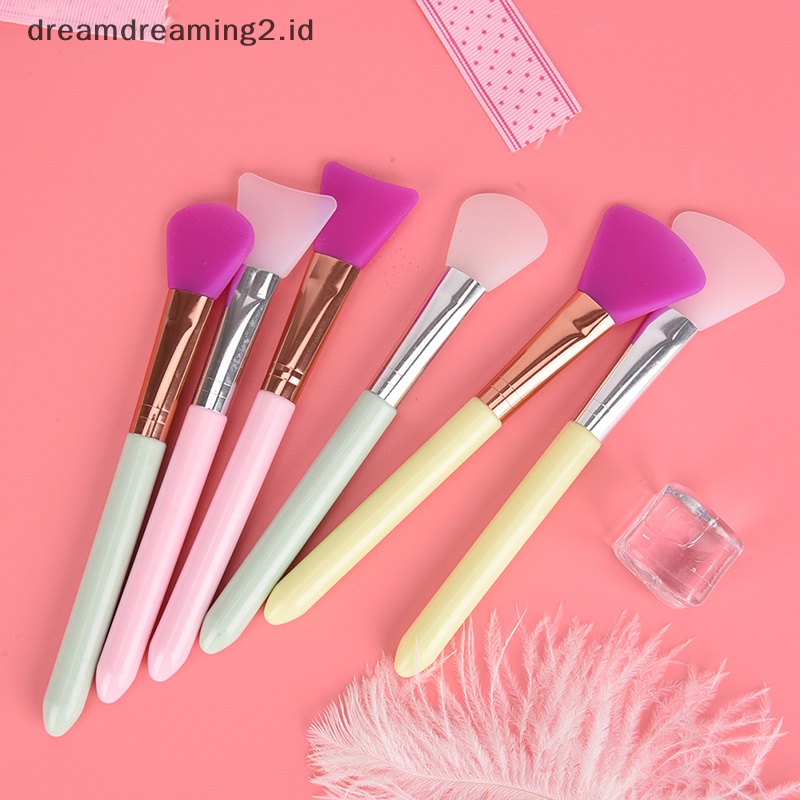 (drea) 1pc Makeup Silicone Brush Masker Wajah Mud Mixing Perawatan Kulit Wajah 3pola //