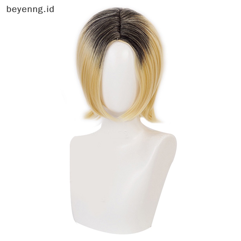 Wig Beyen Anime Haikyuu Kenma Kozume Cosplay Pendek Kuning Kostum Main Wig ID