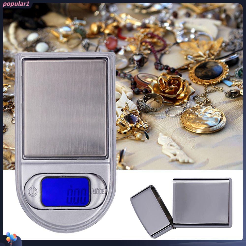 POPULAR Populer Timbangan Digital Electronic Scale Weight 200g /100g 0.01g Backlit Display Pocket Scale