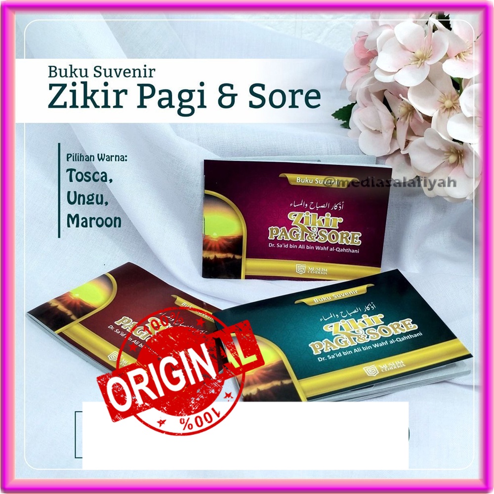 Buku Souvenir Dzikir Pagi Petang Zikir Pagi Sore Muslim Cendekia