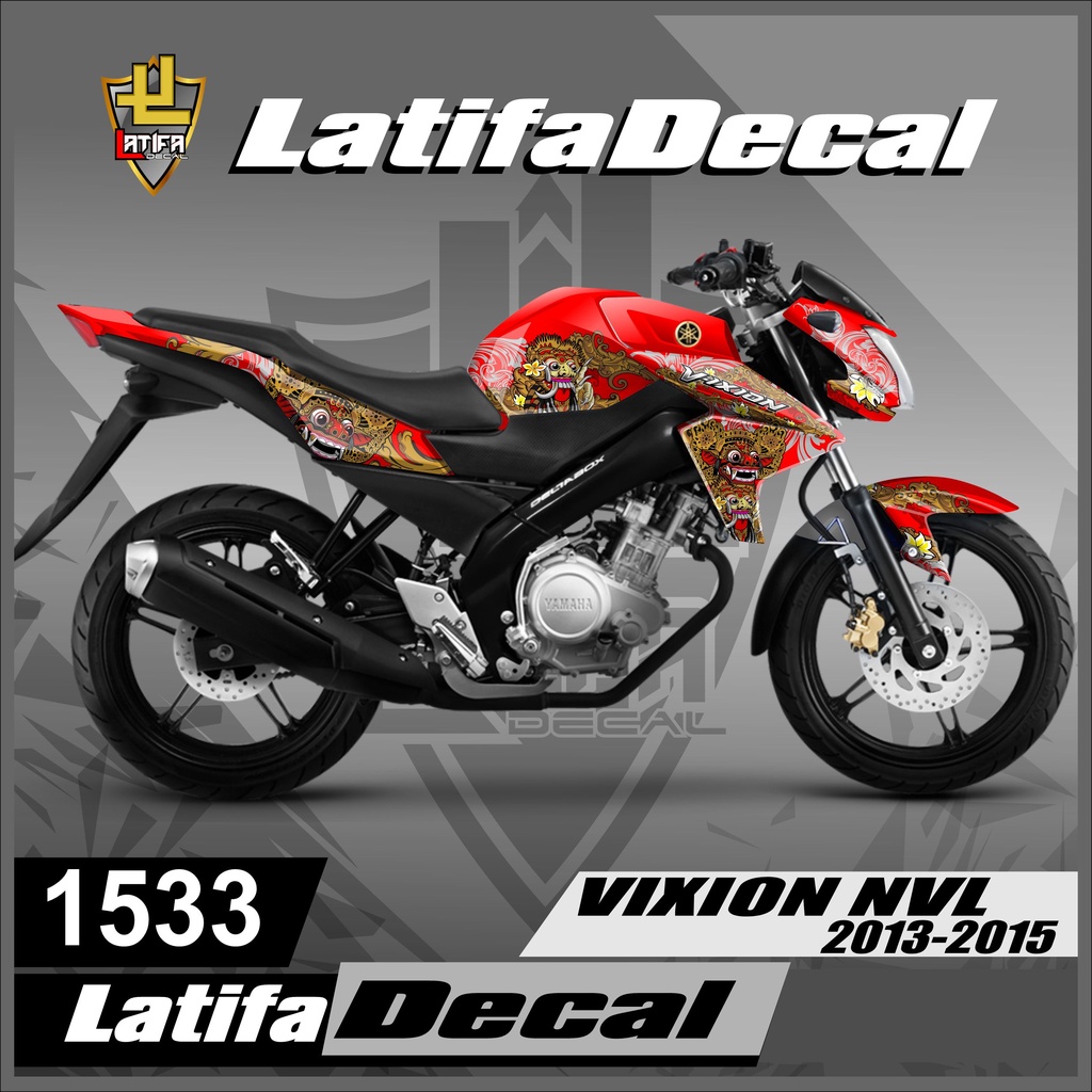 (COD) sticker - Aksesoris Sepeda Motor Decal Vixion NVL 2013-2015 Full Body Keren Stiker Vixion NVL 