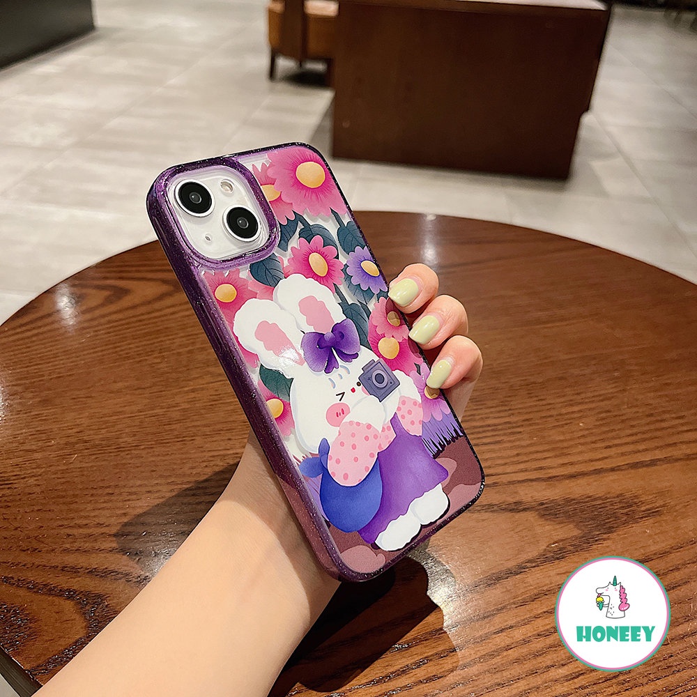 Casing Ponsel Pola Bunga Graffiti Fashion Kompatibel Untuk iPhone 14pro Max 12 Pro 13 Pro Max Transparan Shockproof Sarung Hp