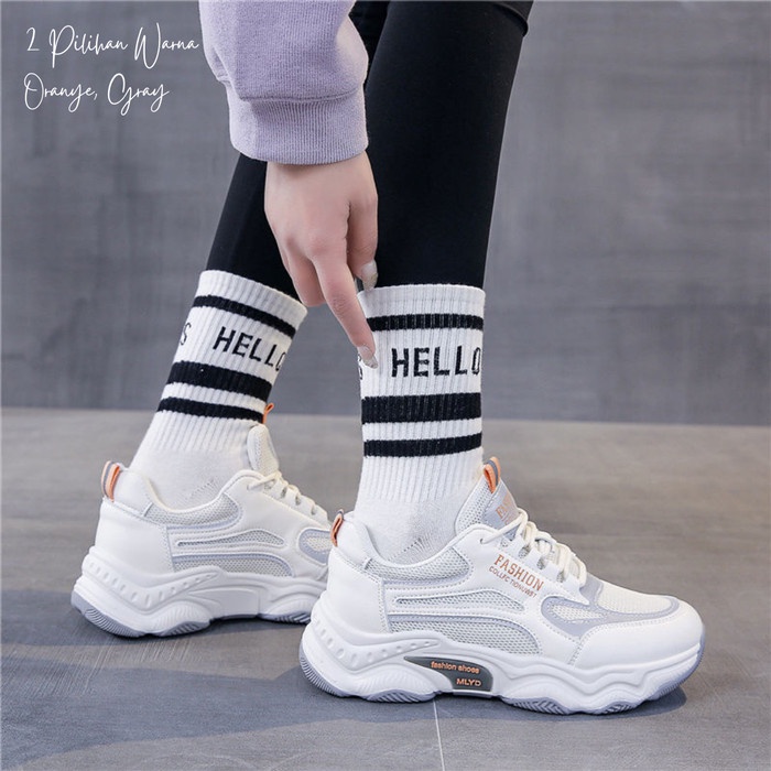 Sepatu Sneakers Wanita Women Sport Shoes Casual Sepatu Korea import