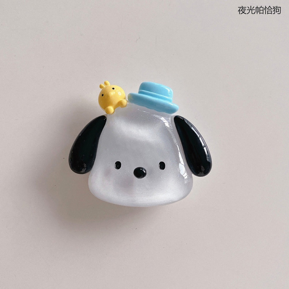 Phone Grips Handphone Airbag Grips Lampu Malam Sanrio Kuromi Melody Back Stick Telescopic Phone Bracket Universal