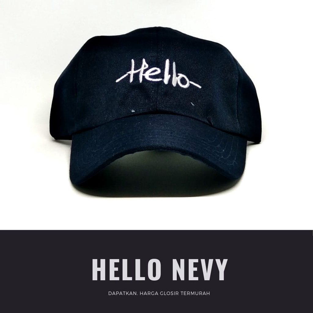 Topi Baseball HELLO Topi Baseball Topi Golf Topi Pria Topi Wanita