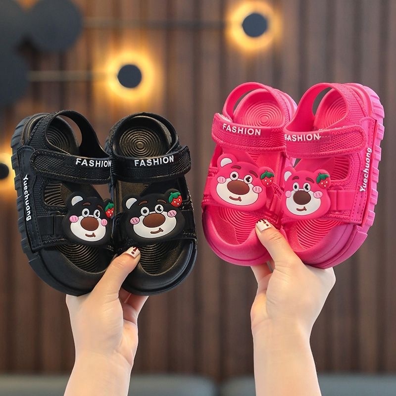 littlekiddoss SH2329 Sepatu Sendal Anak Karakter Lotso Kartun Tupai Sandal Anak 2-12 Tahun Import Sendal Tali Anak Remaja Tanggung