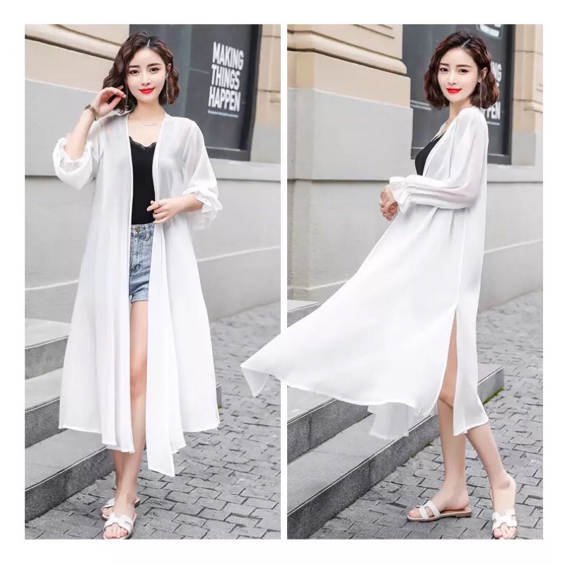 Cardigan  Long Outer Korea Style 2023