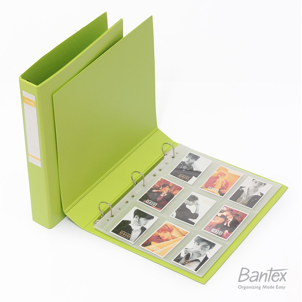 

[Artomas] Bantex Photocard Album A4 3 Ring Binder with Sleeve Pocket – Fruit Color Series Lime – 8322 65