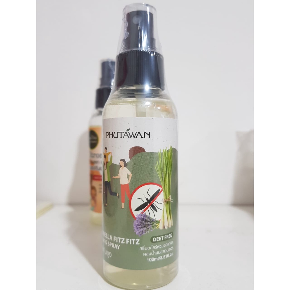 PHUTAWAN MOSQUITO SPRAY CITRONELLA NEW PACKAGING