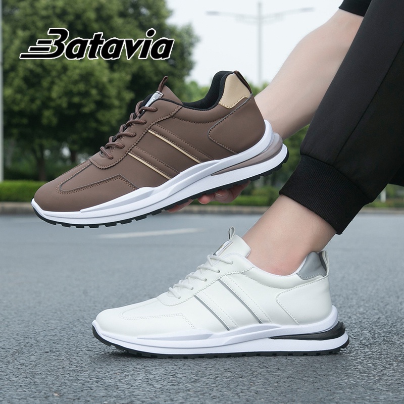 BATAVIA Pria Sport Shoes Impor white Pria olahraga coffeesepatu Sneakers sepatu sekolah Sepatu Pria Putih Sepatu Sneakers Laki-laki Kekinian Sepatu Casual Sepatu Cowok J15