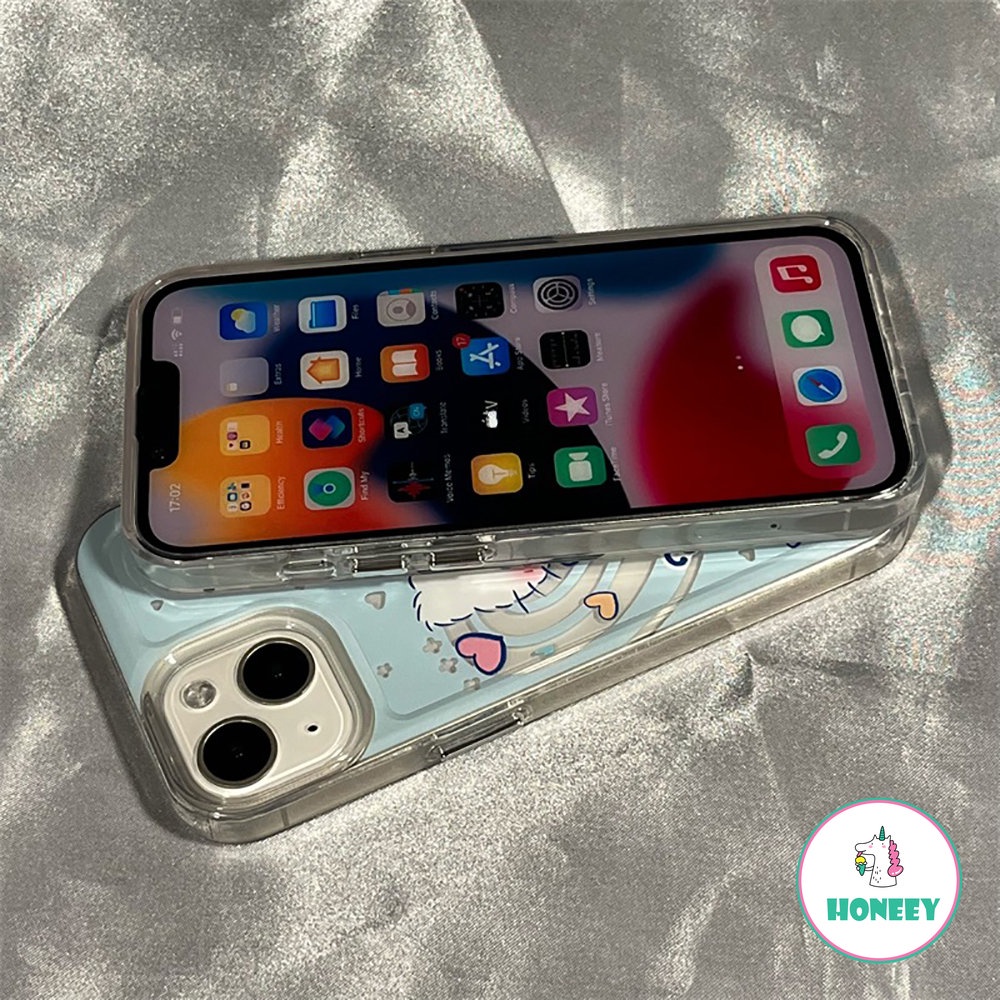 Fashion Berongga Keluar Cinta Hellokitty Kulomi Phone Case Kompatibel Untuk Iphone14 13 12 Pro Max Case iPhone 11xr XS 7 8Plus Bening Lembut TPU Penutup Belakang