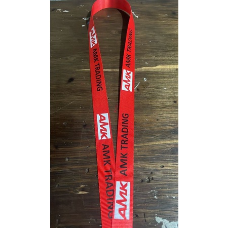 tali lanyard id card 2 cm sablon 2 warna minim 50 pcs
