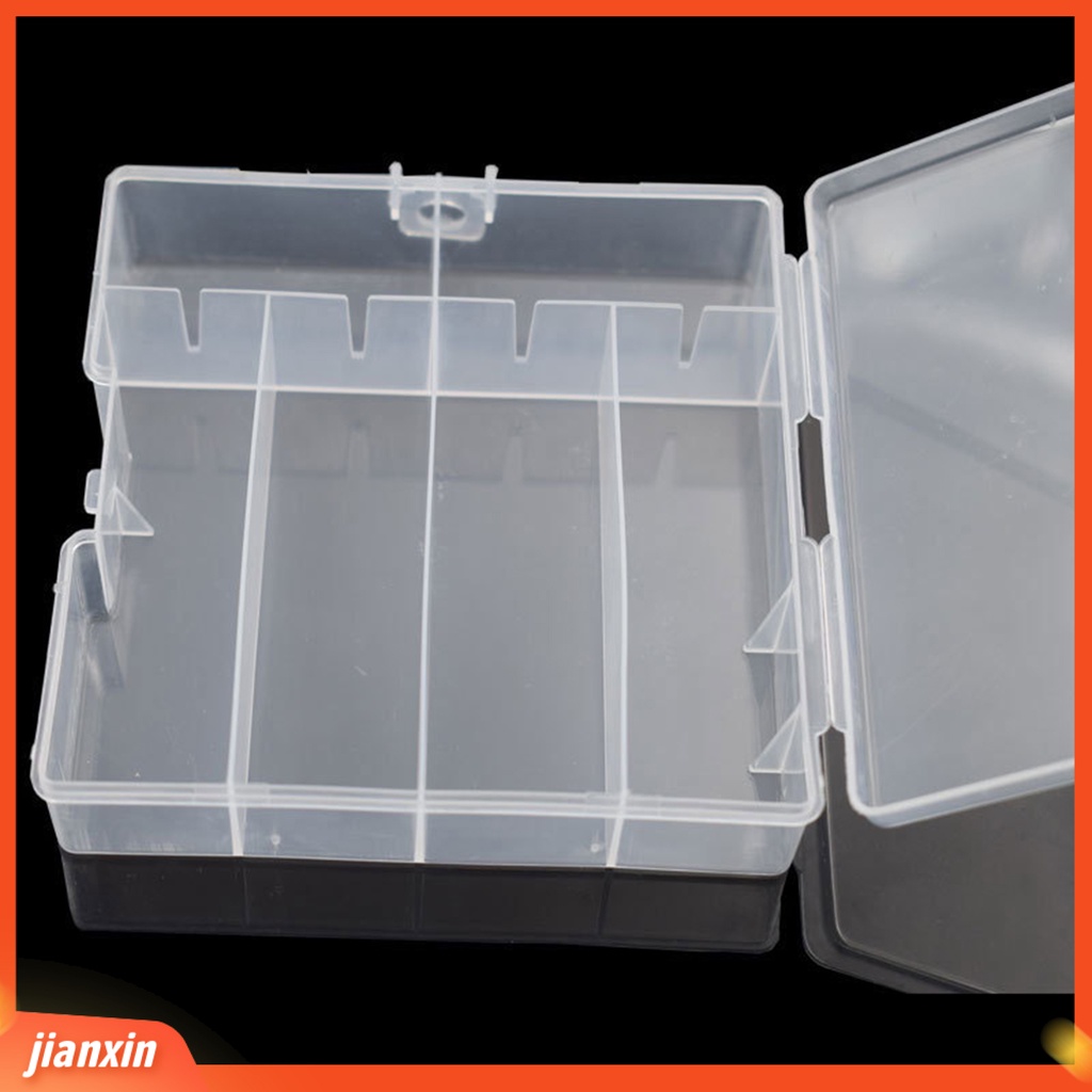 (In Stock) Tool Box Plastik Reusable Anti Debu Pakai Resiatant Kotak Aksesoey Pancing Bening Untuk Outdoor