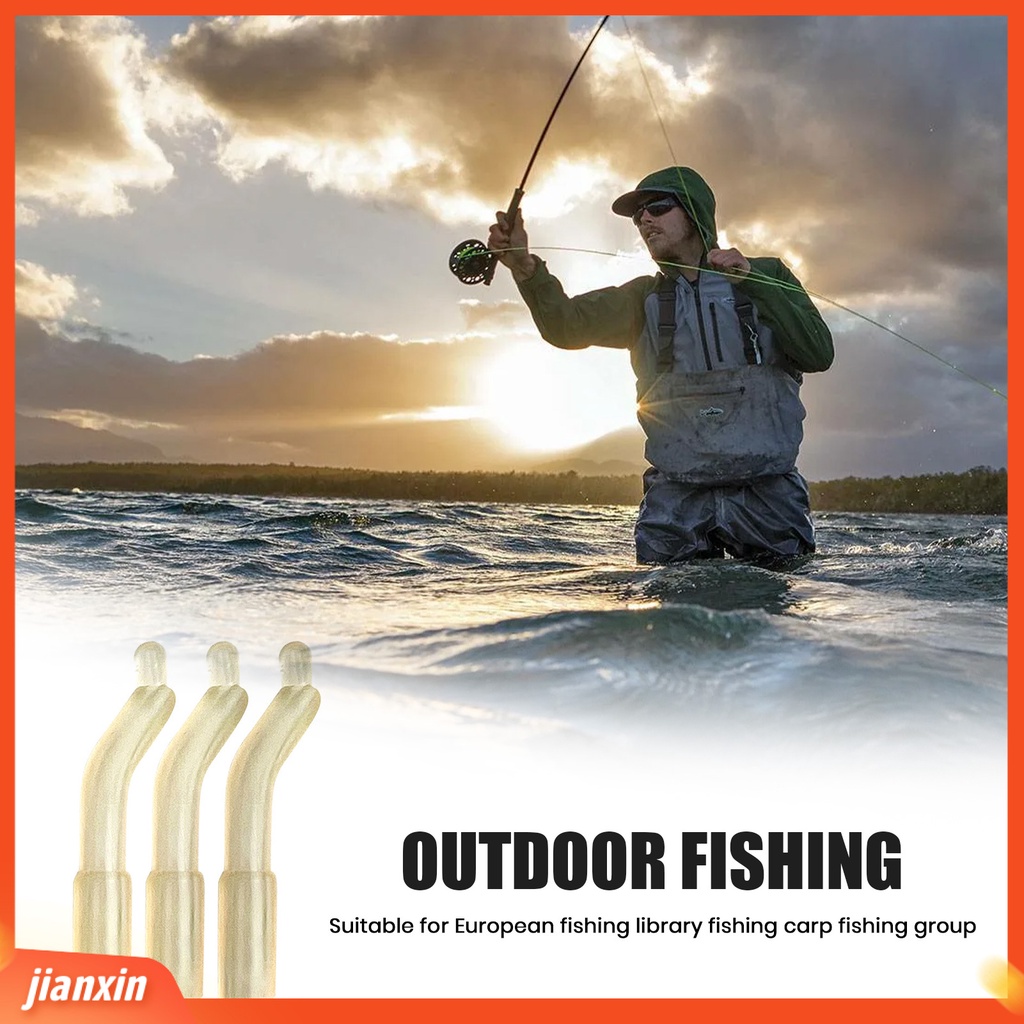 (In Stock) 50Pcs Carp Hollow Rubber Hoses Set Gaya Eropa Ketahanan Tinggi Lembut Benang Aman Bahan TPR Berongga Karet Selang Pasokan Memancing