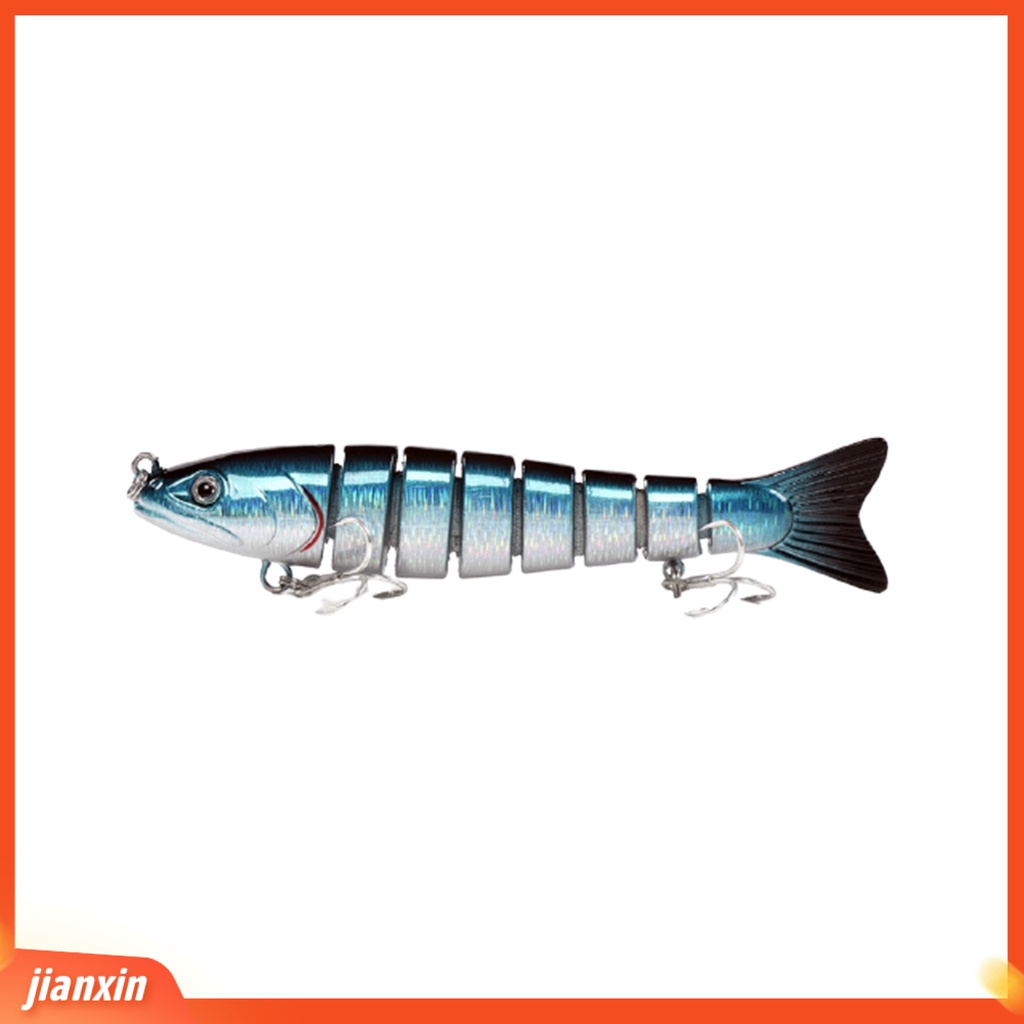(In Stock) 13.5cm Ekor Bulat Plastik Buatan 8segmen Umpan Pancing Multi Jointed