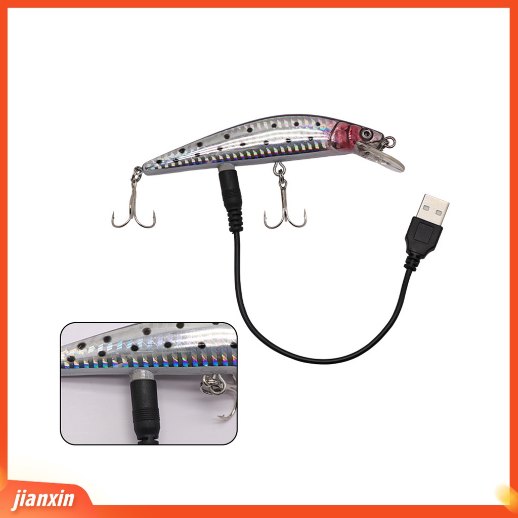 (In Stock) Elektrik Rechargeable LED Twitching Getar Umpan Ikan Kail Alat Pancing