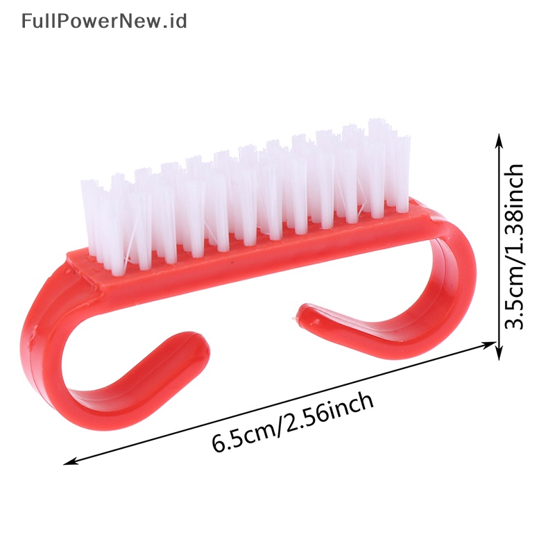 Power Nail Brush Pembersih Kuku Sikat Gosok Kuku Manicure Menghilangkan Debu ID