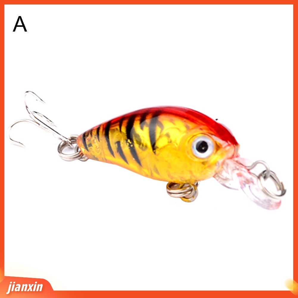 (In Stock) 4.5 cm Buatan Memancing Manusia Hidup Umpan Crankbait Wobbler Ikan Renang Tackle