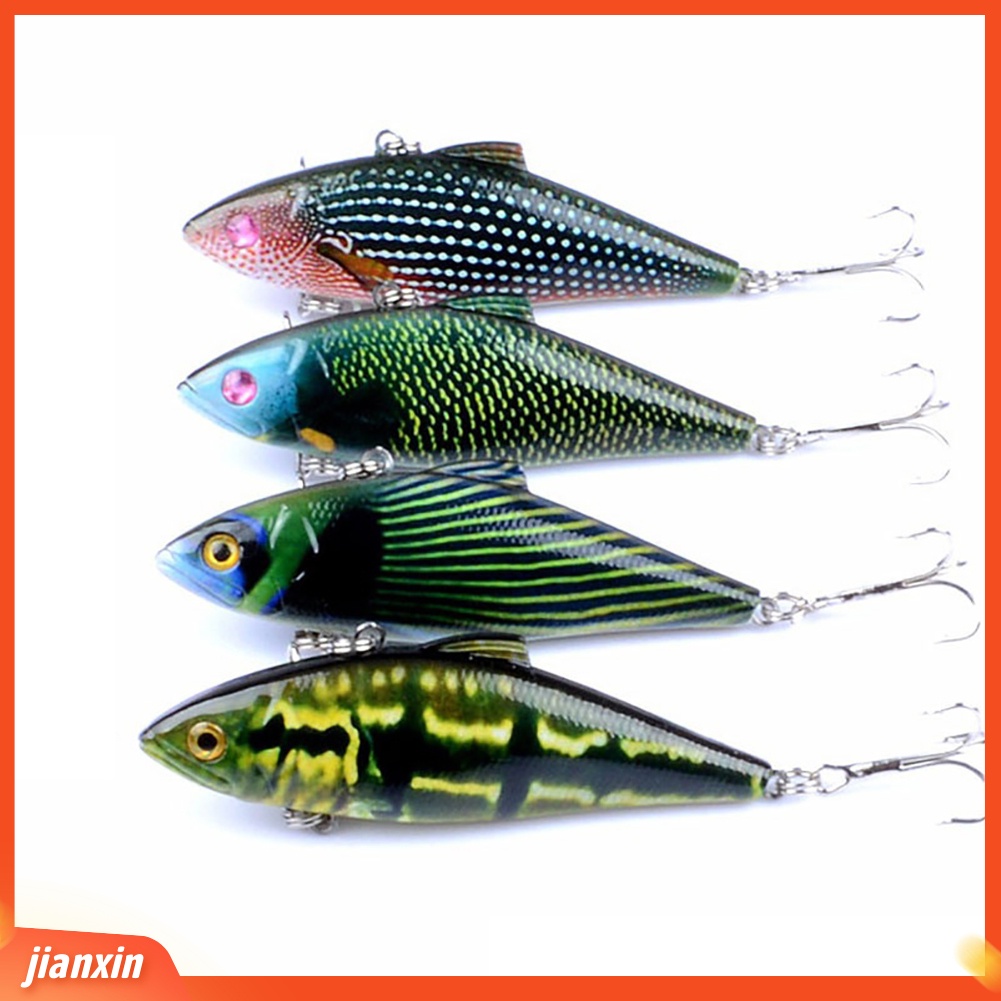(In Stock) Warna-Warni Dicat ABS 3D Mata Ikan Bionic VIB Memancing Hard Lure Umpan Hooks Alat