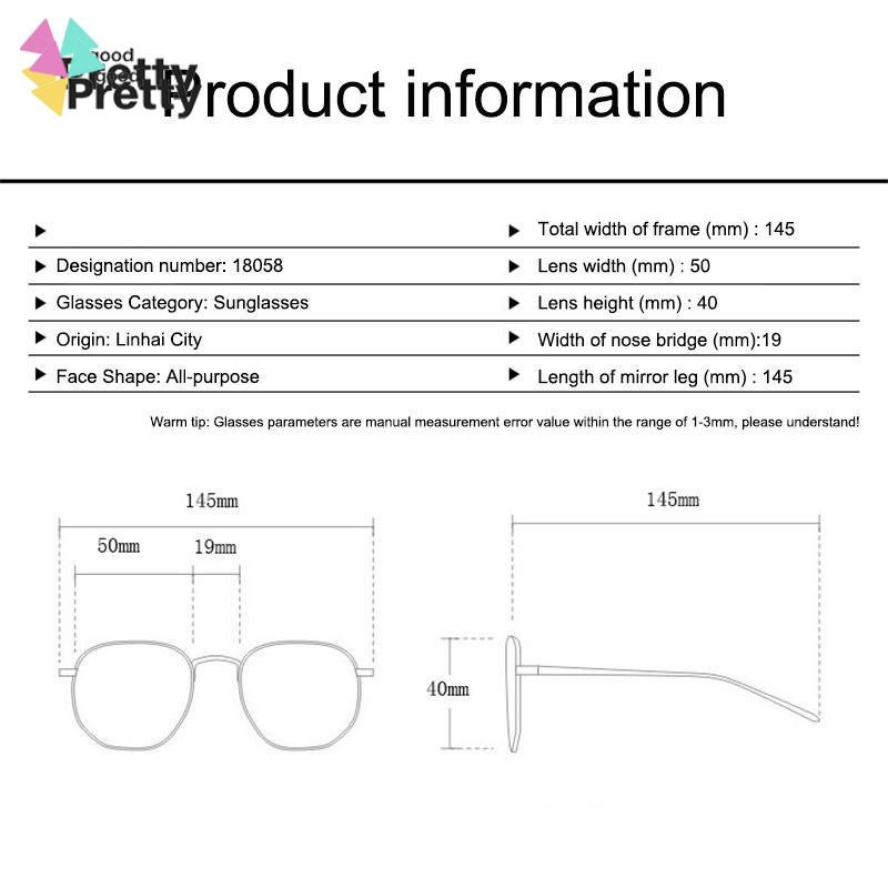 Kacamata Hitam Kacamata gaya terbaru Bingkai Persegi Korean Fashion Sunglasses Wanita Dan Pria