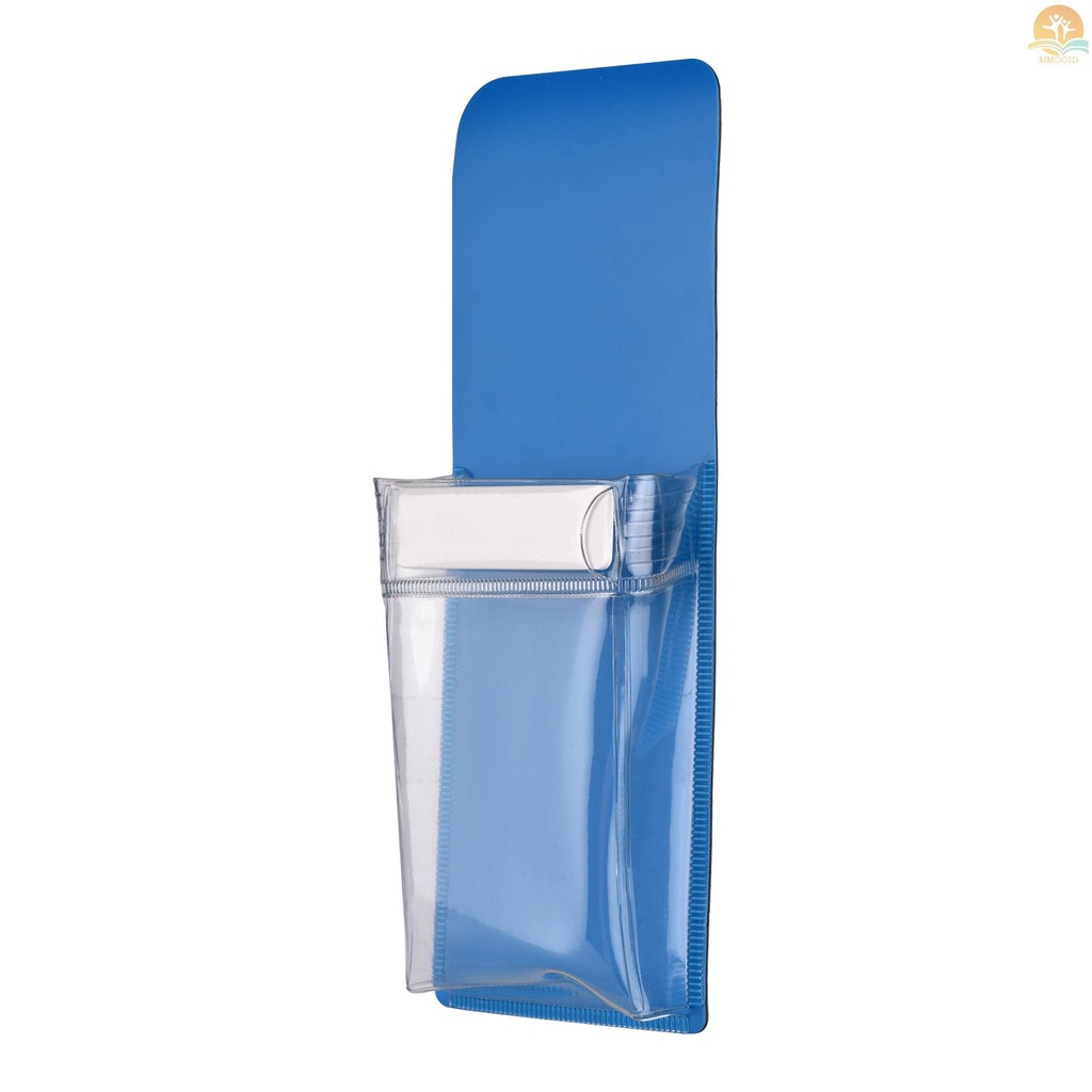 In Stock SS Magnetic Pocket Pen Holder Notebook Tools Aksesoris Tas Penyimpanan Untuk Papan Tulis Lemari Loker Kulkas