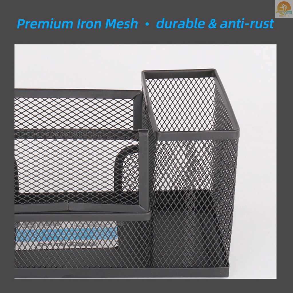 In Stock KW-triO Mesh Desk Organizer Perlengkapan Kantor Tempat Pensil Dan Keranjang Penyimpanan Untuk Untuk Desktop Organizer Penggaris Wadah Rumah Modern Bisnis Komersial Kantor Sekolah Dec