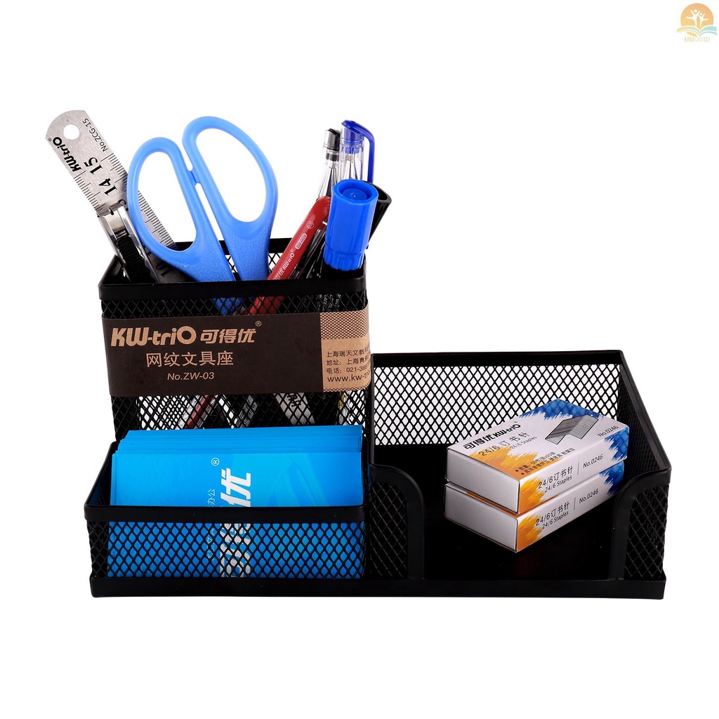 In Stock KW-triO Mesh Desk Organizer Perlengkapan Kantor Tempat Pensil Dan Keranjang Penyimpanan Untuk Untuk Desktop Organizer Penggaris Wadah Rumah Modern Bisnis Komersial Kantor Sekolah Dec