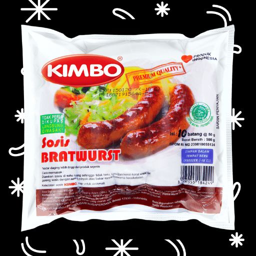 

KIMBO Sosis Bratwurst 10s (500 gr)