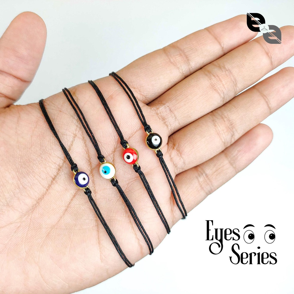 Gelang Eyes Series Gelang Tangan Tali Vintage Khas Turki Manik Evil Eye Simple Dan Minimalis
