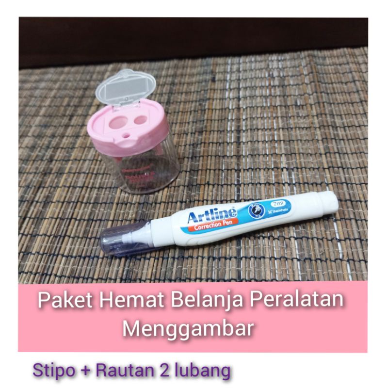 

Correction Pen Artline Stipo Tipe X Dan Rautan 2 Lubang Peralatan Menggambar Handini Art