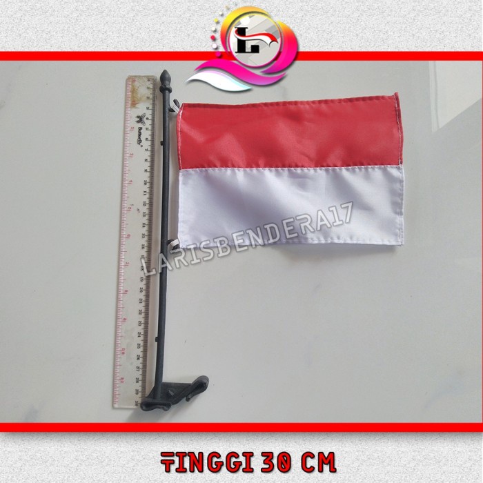 Bendera Merah Putih + Tiang untuk motor dan mobil