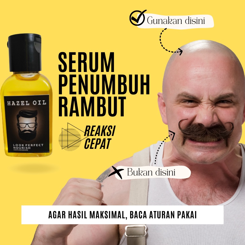 penumbuh rambut botak rontok pria dan wanita cepat ampuh permanen pelebat jenggot dan kumis penebal 