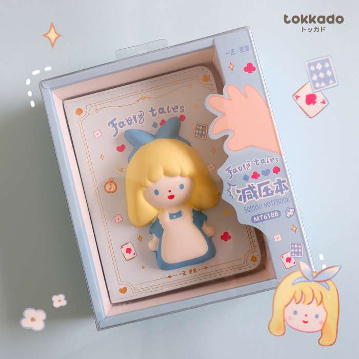 

✨BISA COD✨ -TOKKADO Fairy Tales Squishy Planner Notebook Agenda Buku Catatan Lucu - Alice