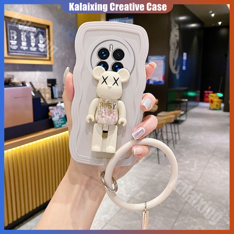 Dengan Casing Ponsel KAWS Holder 3D Untuk Huawei Nova 5T Y92019 Nova Y61 Y90 P Smart P40lite Casing Tahan Jatuh Back Cover