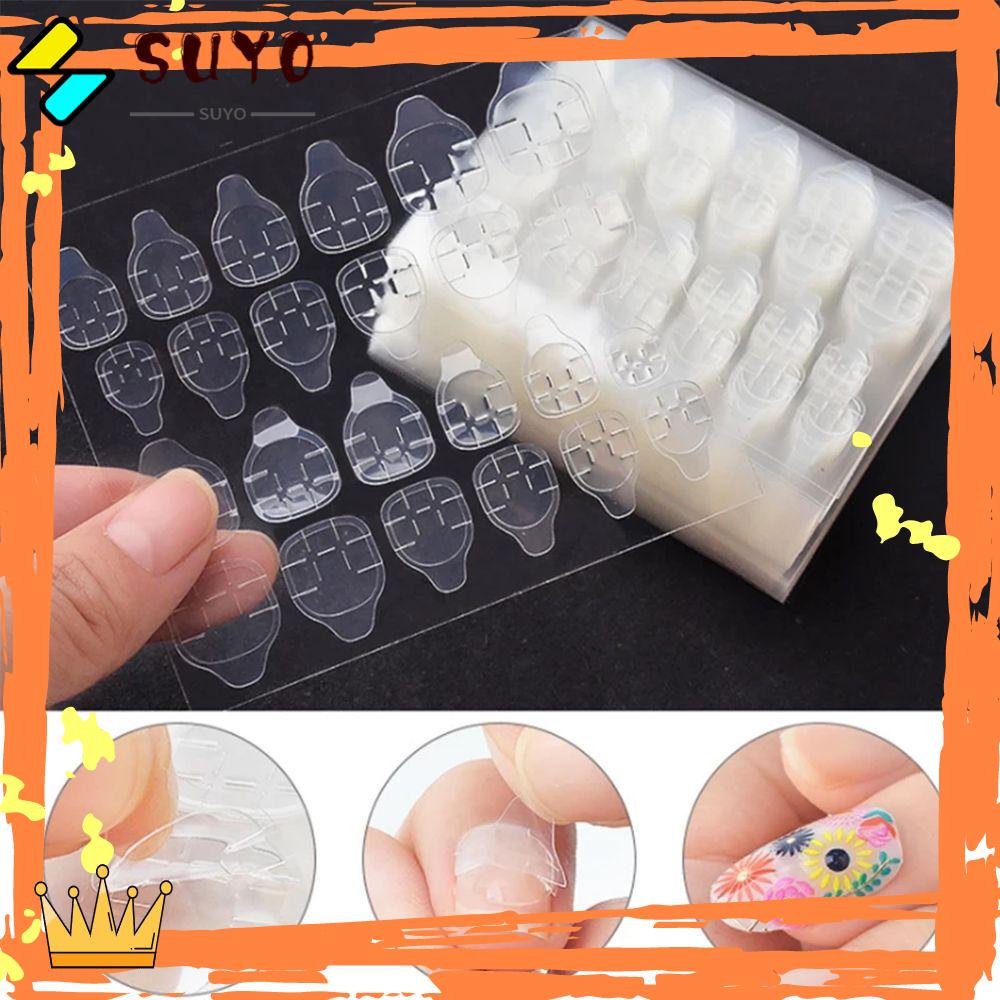 SUYO 10lembar 240PCs Nail Art Tape Tahan Air DIY Tips Decals Kuku Palsu Manicure Extension