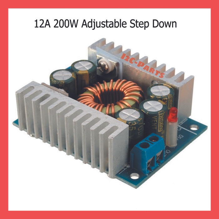 DC-DC High Power Low Ripple 12A Adjustable Step-down 95% Efficiency