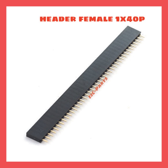 Header Female 1x40Pin  40P 2.54mm Single Row Lurus 1x40p 1 x 40 pcb