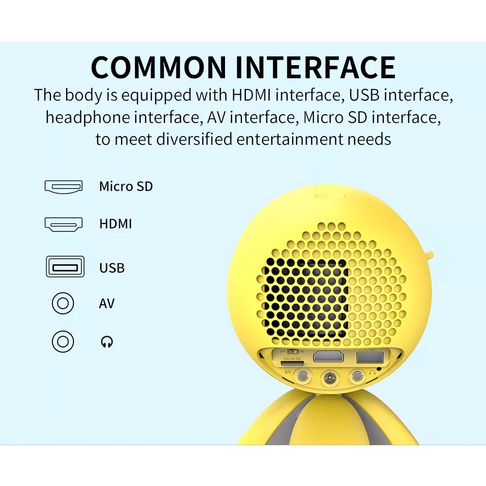GROSIRUNIK99 YG220S WIFI MIRRORING Proyektor Mini Projector 800 Lumens Alt YG300