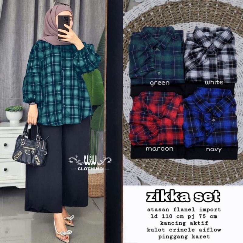 ZIKKA SET ORI W&amp;W | Flanel Import