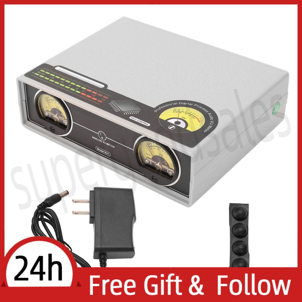 Supergoodsales Audio Switcher Box   Connection Dual Analog VU Meter Automatic Adjustment High Sensitivity for Decoration