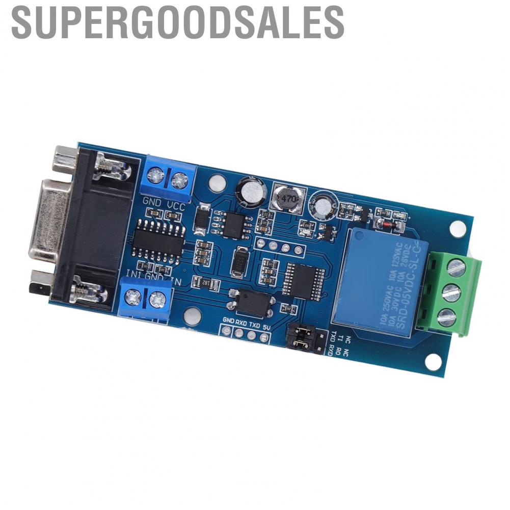 Supergoodsales 1 Channel Relay Module DC724V Board With RS232 TTL UART