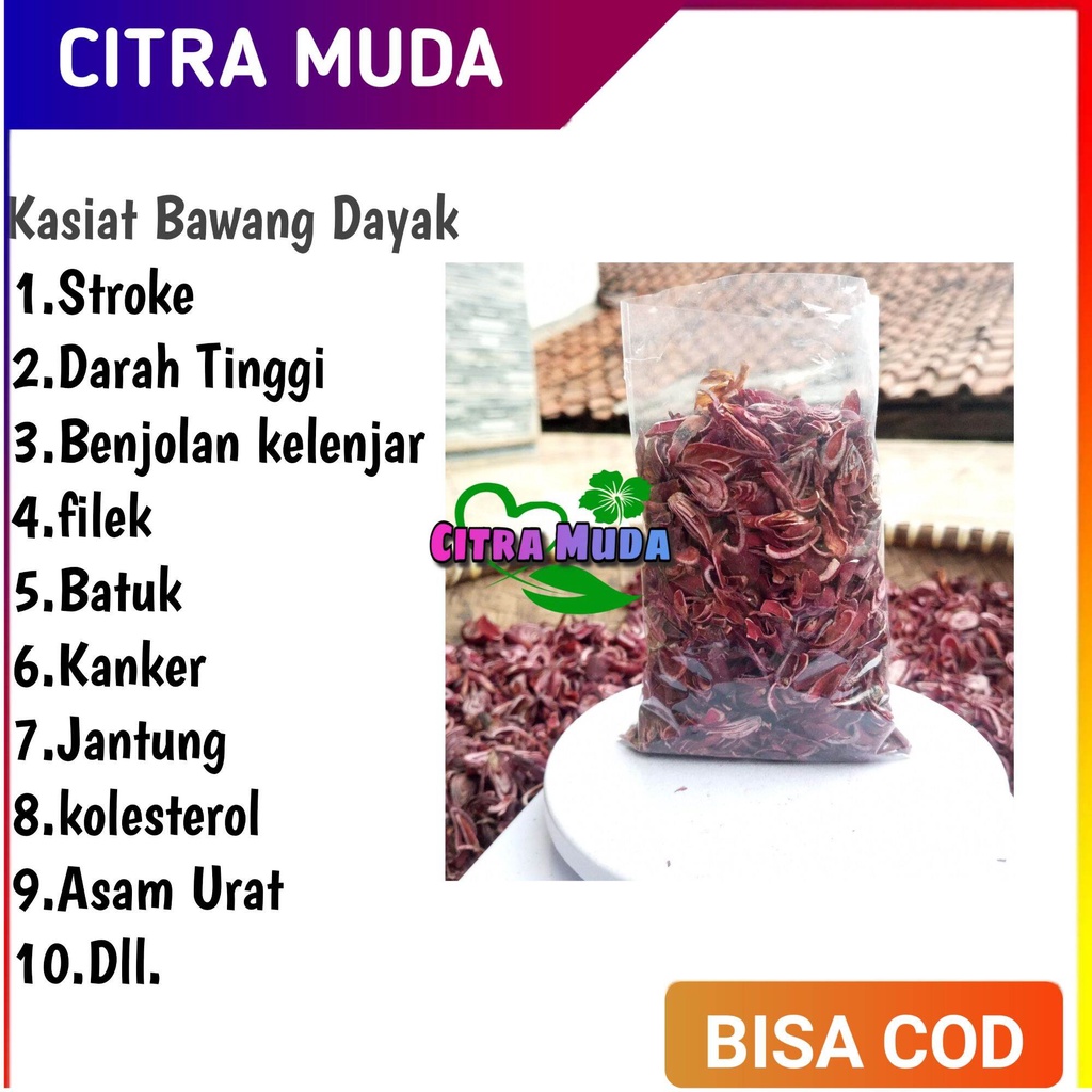 

Bawang Dayak kering 50 gram Paket Hemat