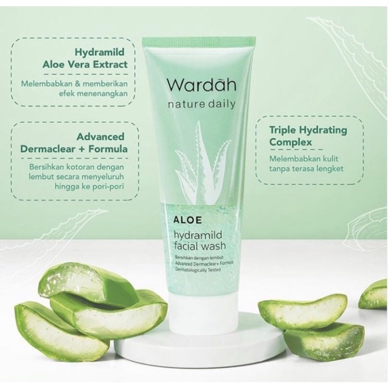 WARDAH Nature Daily Aloe Hydramild Facial Wash/WARDAH ALOEVERA