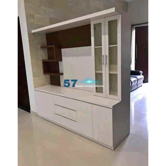 Lemari Penyekat Ruangan - Lemari Partisi Minimalis Berbahan HPL Plywoo