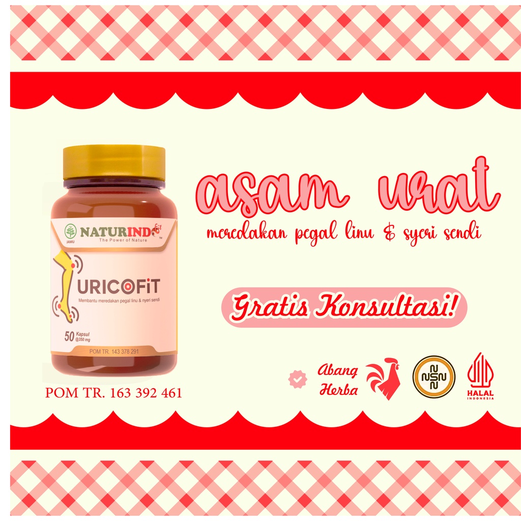 

Uricofit (Herbal Alami untuk menurunkan Kadar Asam Urat)